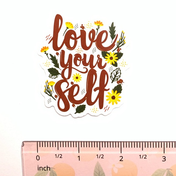 Love Yourself Vinyl Sticker - Picture 2 of 2